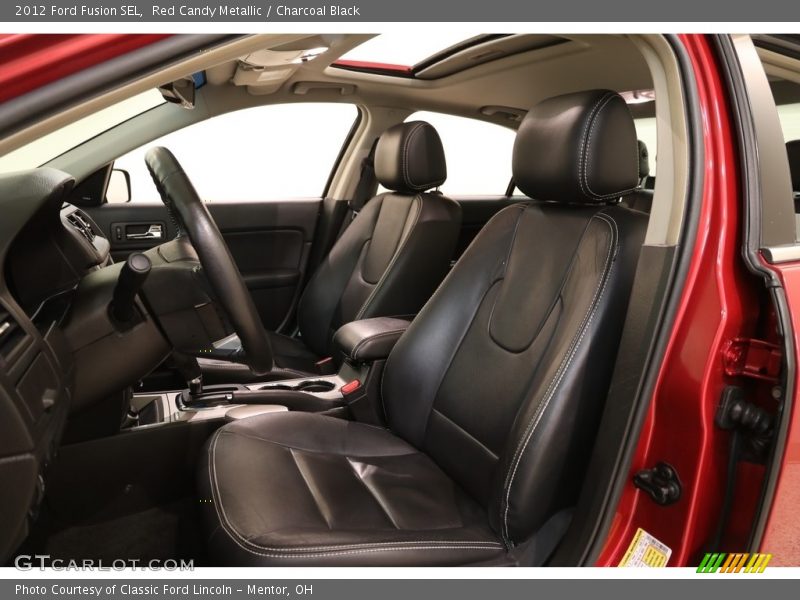 Red Candy Metallic / Charcoal Black 2012 Ford Fusion SEL