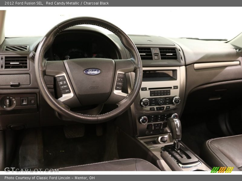 Red Candy Metallic / Charcoal Black 2012 Ford Fusion SEL
