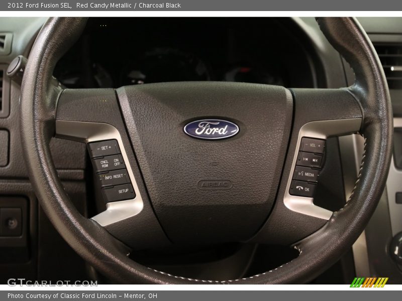 Red Candy Metallic / Charcoal Black 2012 Ford Fusion SEL