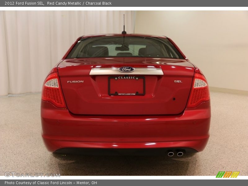 Red Candy Metallic / Charcoal Black 2012 Ford Fusion SEL