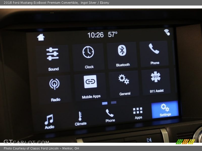 Ingot Silver / Ebony 2018 Ford Mustang EcoBoost Premium Convertible