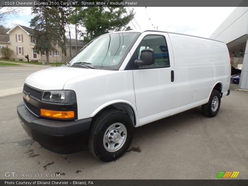 Summit White / Medium Pewter 2019 Chevrolet Express 2500 Cargo WT