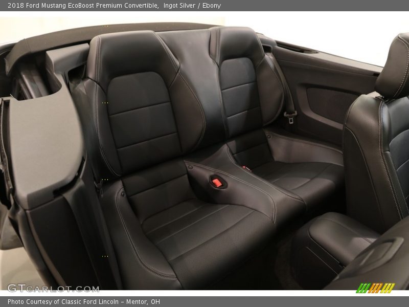 Ingot Silver / Ebony 2018 Ford Mustang EcoBoost Premium Convertible