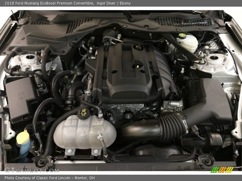 Ingot Silver / Ebony 2018 Ford Mustang EcoBoost Premium Convertible