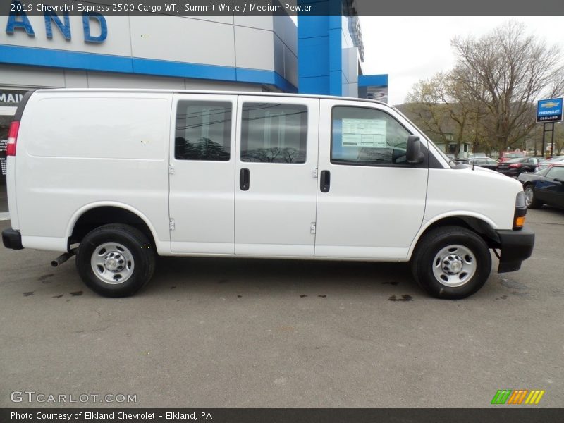 Summit White / Medium Pewter 2019 Chevrolet Express 2500 Cargo WT
