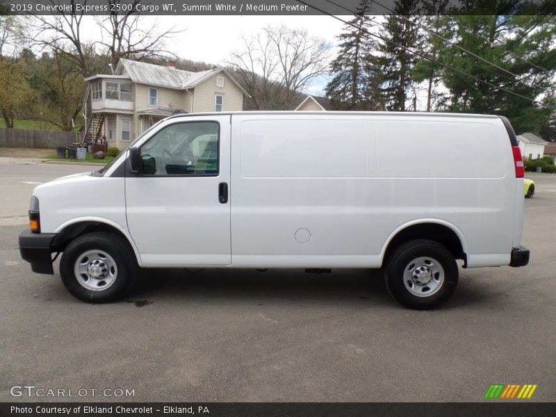 Summit White / Medium Pewter 2019 Chevrolet Express 2500 Cargo WT