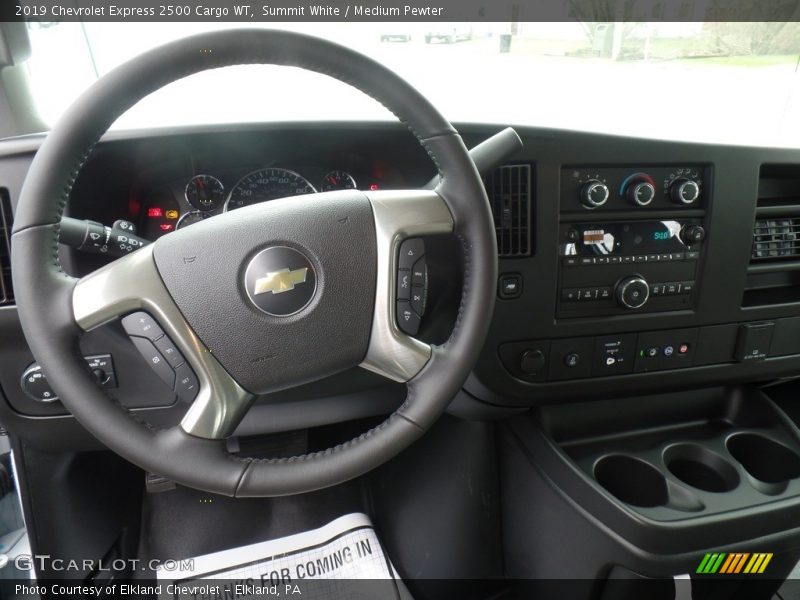 Summit White / Medium Pewter 2019 Chevrolet Express 2500 Cargo WT