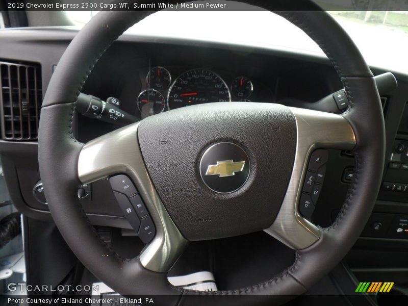 Summit White / Medium Pewter 2019 Chevrolet Express 2500 Cargo WT