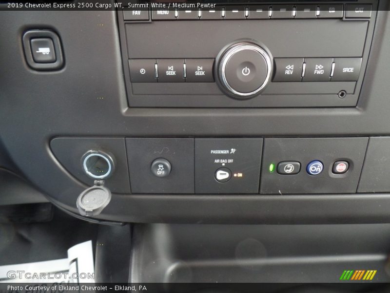 Summit White / Medium Pewter 2019 Chevrolet Express 2500 Cargo WT