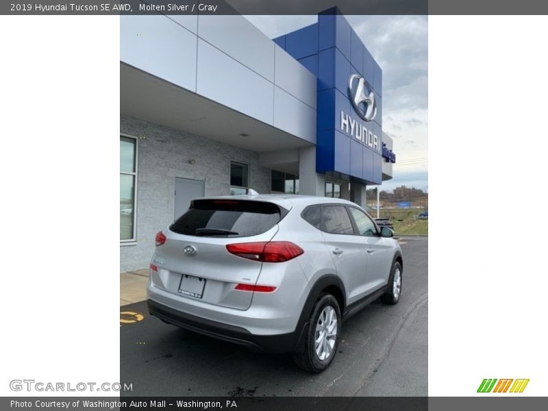 Molten Silver / Gray 2019 Hyundai Tucson SE AWD