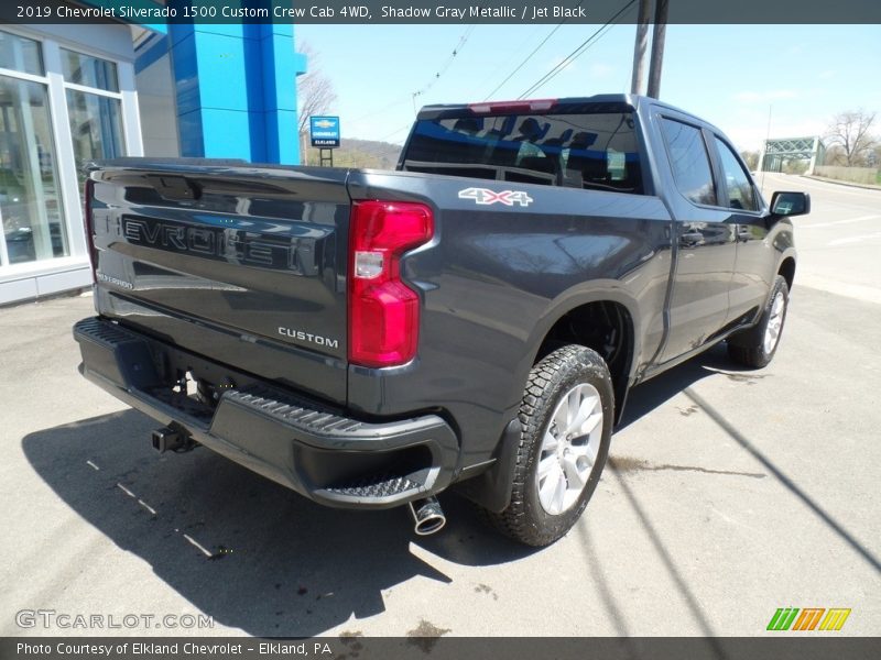 Shadow Gray Metallic / Jet Black 2019 Chevrolet Silverado 1500 Custom Crew Cab 4WD