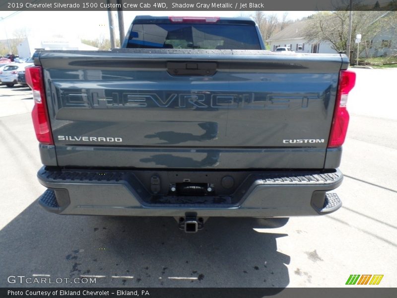 Shadow Gray Metallic / Jet Black 2019 Chevrolet Silverado 1500 Custom Crew Cab 4WD