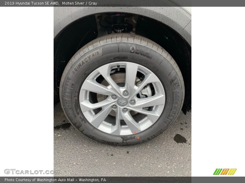 Molten Silver / Gray 2019 Hyundai Tucson SE AWD