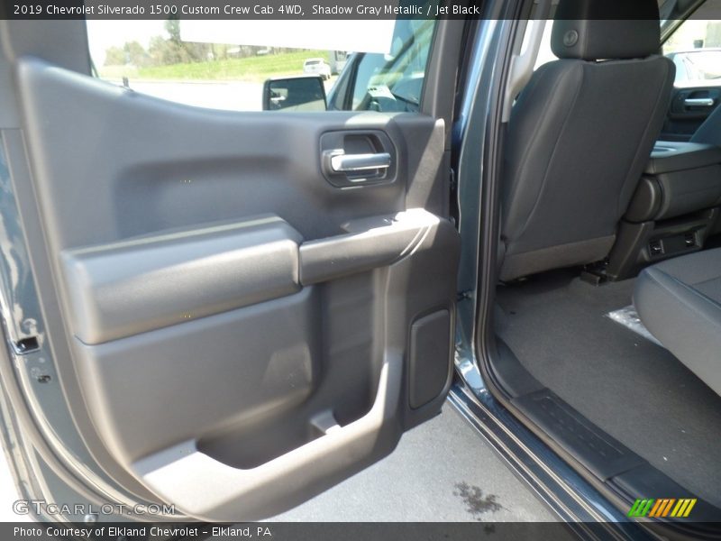Shadow Gray Metallic / Jet Black 2019 Chevrolet Silverado 1500 Custom Crew Cab 4WD