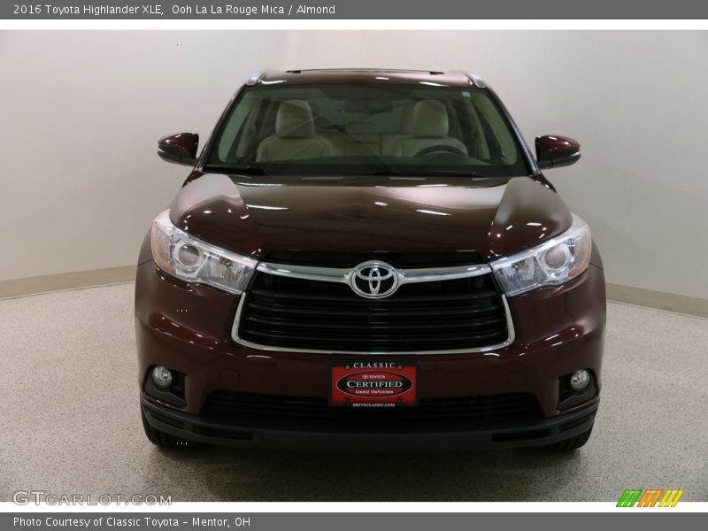 Ooh La La Rouge Mica / Almond 2016 Toyota Highlander XLE