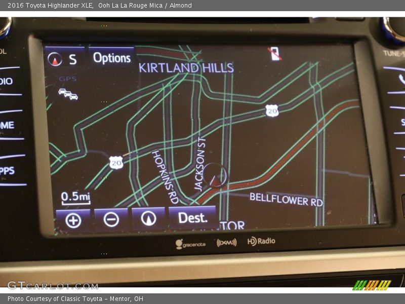 Ooh La La Rouge Mica / Almond 2016 Toyota Highlander XLE