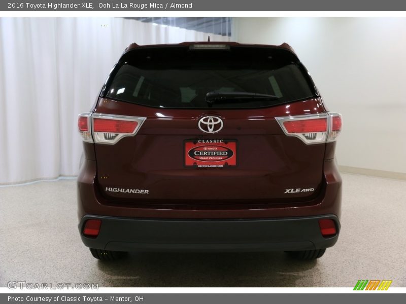 Ooh La La Rouge Mica / Almond 2016 Toyota Highlander XLE