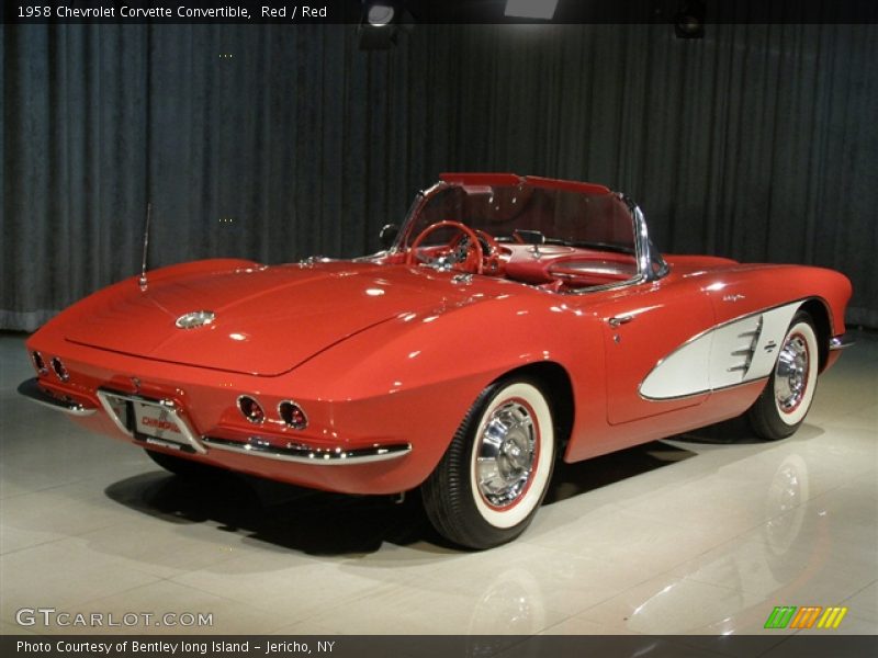Red / Red 1958 Chevrolet Corvette Convertible