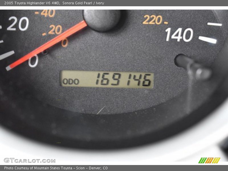 Sonora Gold Pearl / Ivory 2005 Toyota Highlander V6 4WD