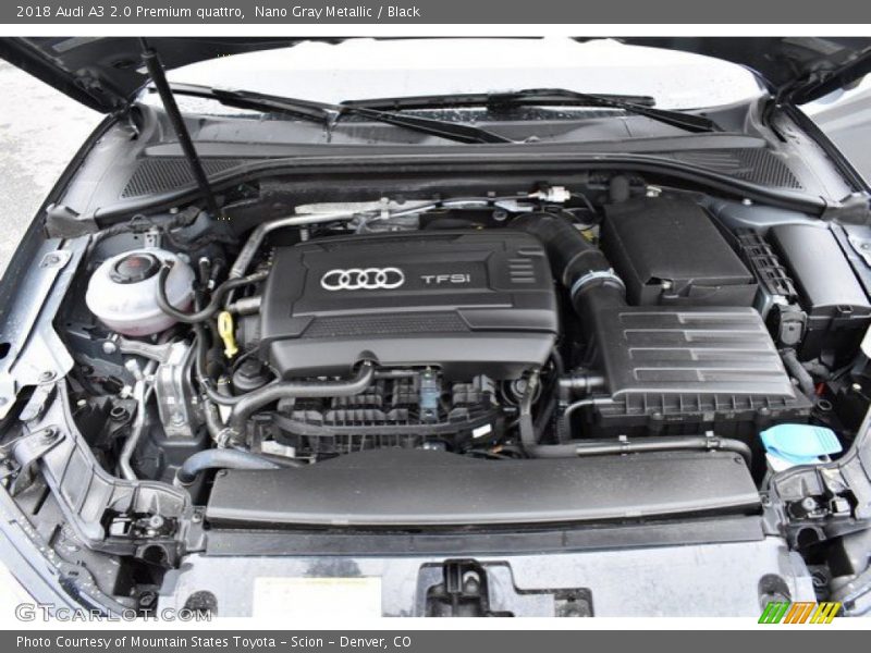  2018 A3 2.0 Premium quattro Engine - 2.0 Liter TFSI Turbocharged DOHC 16-Valve VVT 4 Cylinder