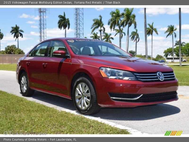 Fortana Red Metallic / Titan Black 2015 Volkswagen Passat Wolfsburg Edition Sedan