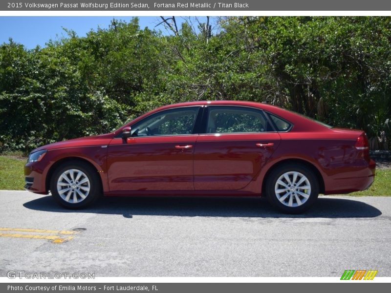 Fortana Red Metallic / Titan Black 2015 Volkswagen Passat Wolfsburg Edition Sedan