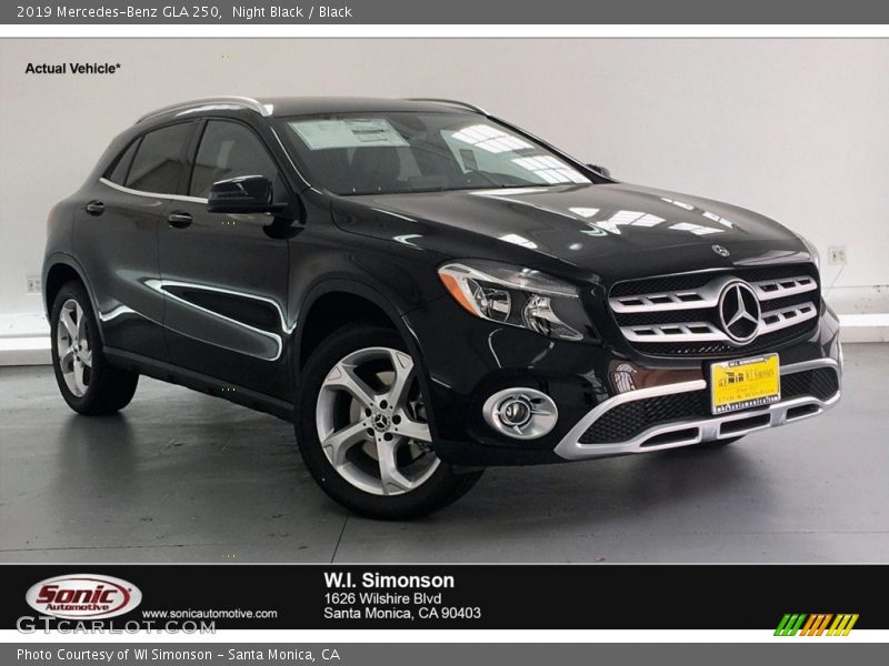 Night Black / Black 2019 Mercedes-Benz GLA 250