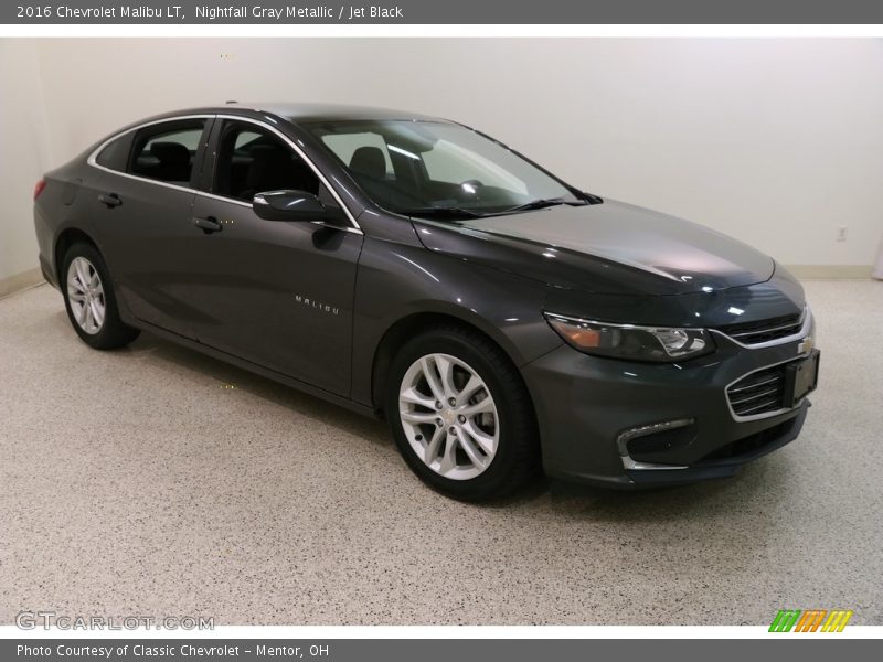 Nightfall Gray Metallic / Jet Black 2016 Chevrolet Malibu LT