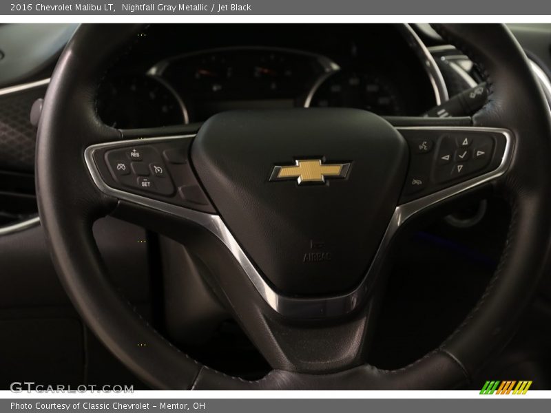 Nightfall Gray Metallic / Jet Black 2016 Chevrolet Malibu LT