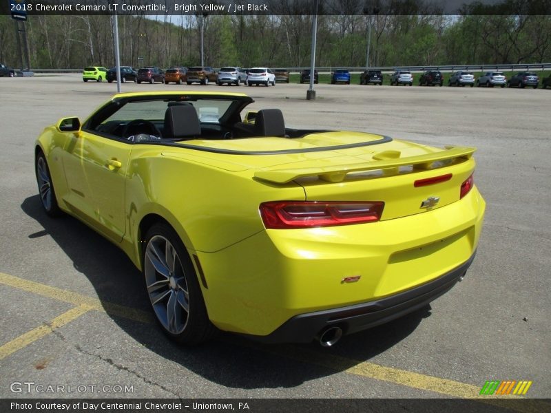 Bright Yellow / Jet Black 2018 Chevrolet Camaro LT Convertible