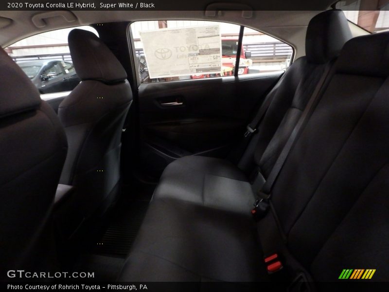Super White / Black 2020 Toyota Corolla LE Hybrid
