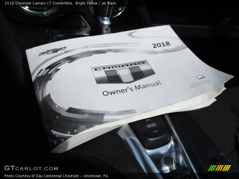 Bright Yellow / Jet Black 2018 Chevrolet Camaro LT Convertible