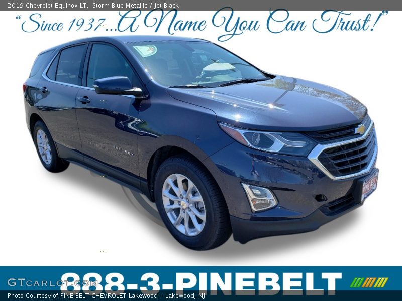 Storm Blue Metallic / Jet Black 2019 Chevrolet Equinox LT