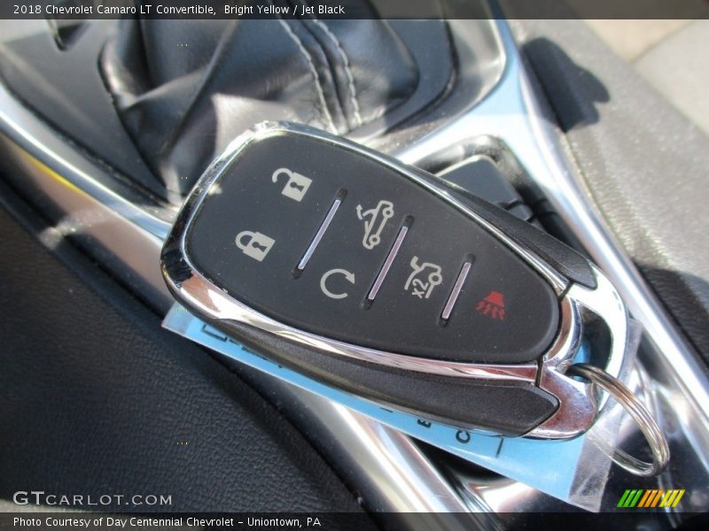 Keys of 2018 Camaro LT Convertible