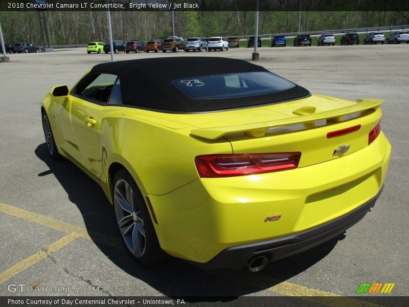 Bright Yellow / Jet Black 2018 Chevrolet Camaro LT Convertible