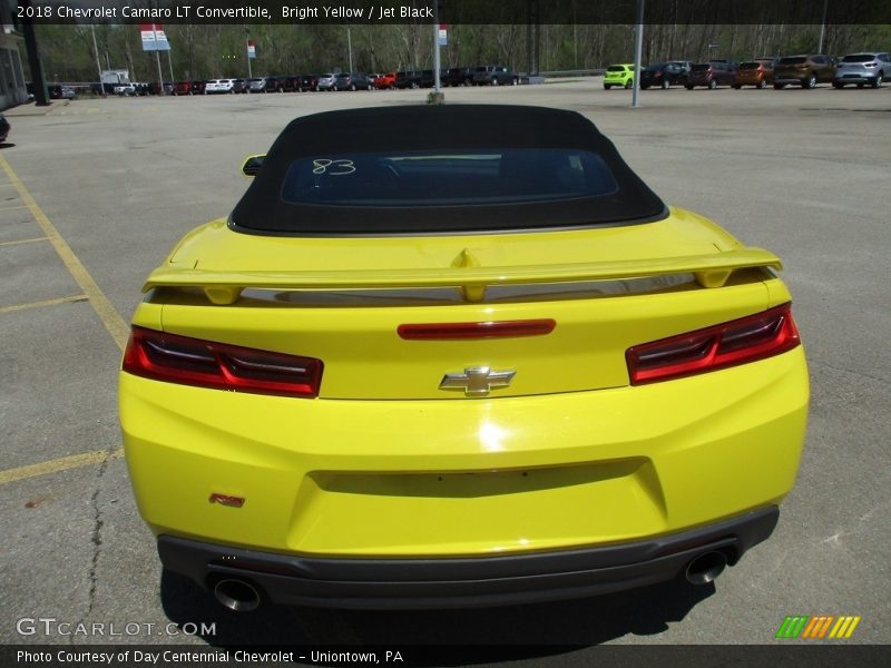 Bright Yellow / Jet Black 2018 Chevrolet Camaro LT Convertible