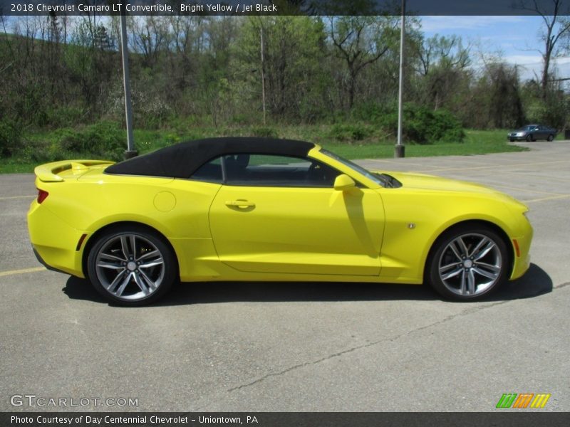 Bright Yellow / Jet Black 2018 Chevrolet Camaro LT Convertible