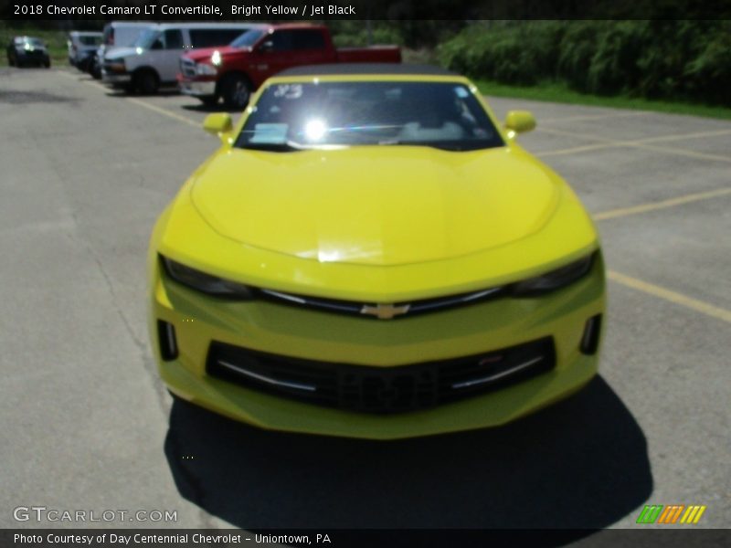Bright Yellow / Jet Black 2018 Chevrolet Camaro LT Convertible