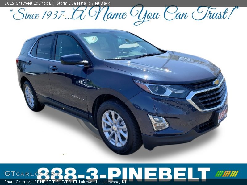 Storm Blue Metallic / Jet Black 2019 Chevrolet Equinox LT