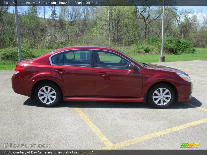 Ruby Red Pearl / Off-Black 2011 Subaru Legacy 2.5i Premium