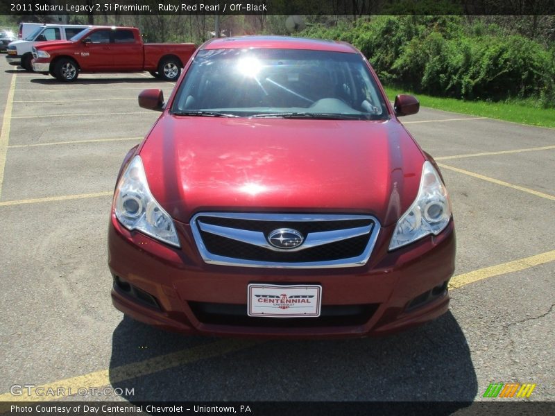 Ruby Red Pearl / Off-Black 2011 Subaru Legacy 2.5i Premium