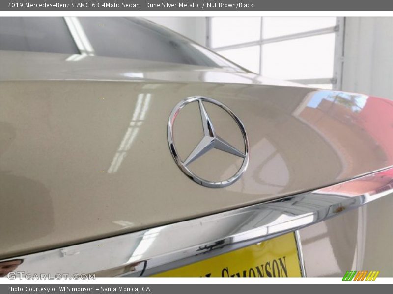 Dune Silver Metallic / Nut Brown/Black 2019 Mercedes-Benz S AMG 63 4Matic Sedan