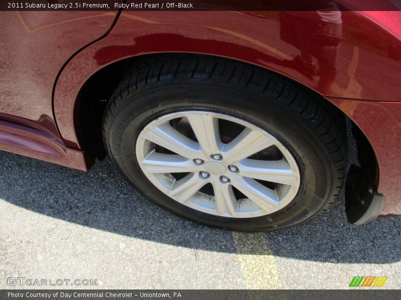 Ruby Red Pearl / Off-Black 2011 Subaru Legacy 2.5i Premium