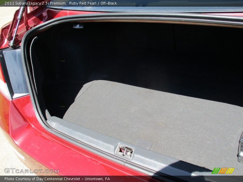 Ruby Red Pearl / Off-Black 2011 Subaru Legacy 2.5i Premium