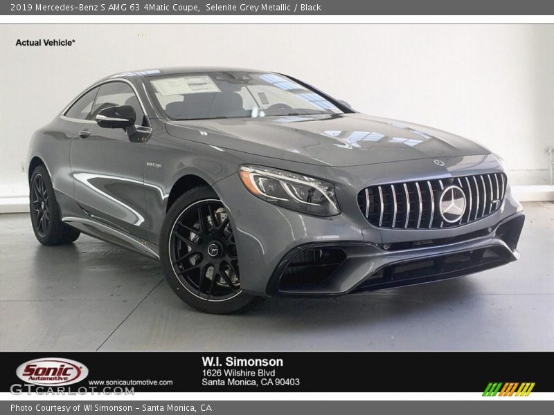 Selenite Grey Metallic / Black 2019 Mercedes-Benz S AMG 63 4Matic Coupe