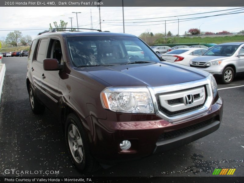 Dark Cherry Pearl / Black 2010 Honda Pilot EX-L 4WD