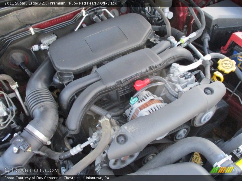 Ruby Red Pearl / Off-Black 2011 Subaru Legacy 2.5i Premium