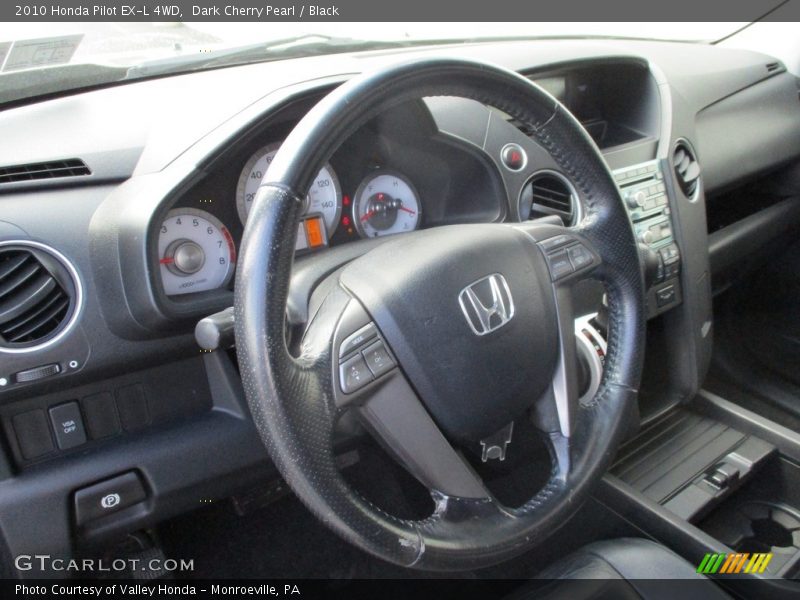 Dark Cherry Pearl / Black 2010 Honda Pilot EX-L 4WD