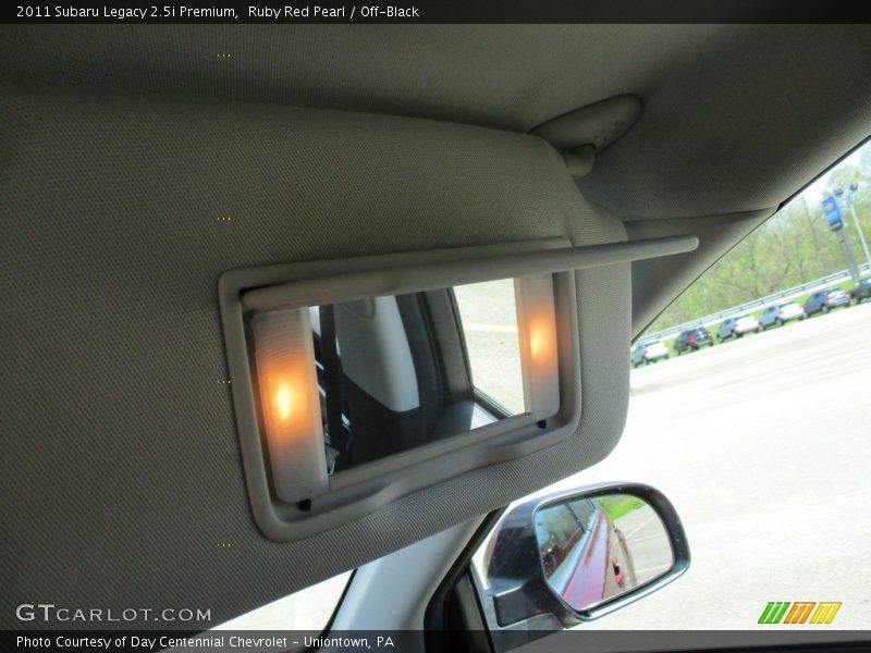 Ruby Red Pearl / Off-Black 2011 Subaru Legacy 2.5i Premium