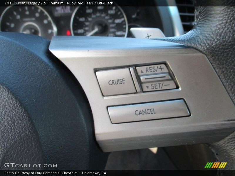 Ruby Red Pearl / Off-Black 2011 Subaru Legacy 2.5i Premium